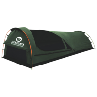 King Single Trakker Swag 420gsm Canvas Tent With Carry Bag 210x90x80cm