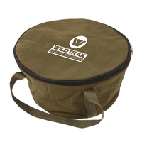 Canvas Camp Oven Carry Bag 470gsm Padded 30x30x18cm 4.25L Green