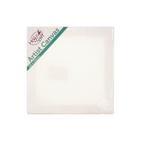 Hobby Craft Stretched Canvas 20x20cm Single Thick, Cotton 280gsm Artist Quality