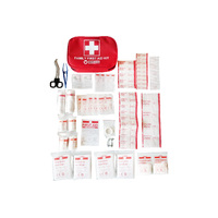 Family First Aid Kit 80 Piece Essential Medical With Guide In Bag