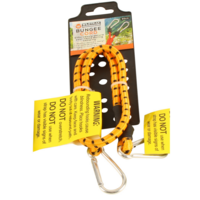 Bungee Cord With 2 Carabiners Clips 60cm Length Weather Resistant Orange