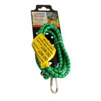 Bungee Cord With 2 Carabiners Clips 160cm Length Weather Resistant Green