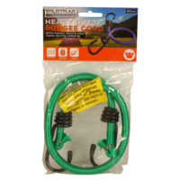 Bungee Cord Heavy Duty With Hooks 60cm Length Weather Resistant Green
