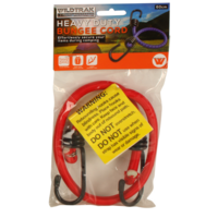Bungee Cord Heavy Duty With Hooks 60cm Length Weather Resistant Red