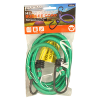 Bungee Cord Heavy Duty With Hooks 120cm Length Weather Resistant Green