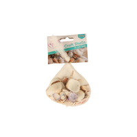 153g Mixed Sea Shells in Net Bag, Craft Resin Art & Beach Home Decor