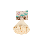 200g Cream Sea Shells Half Clams in Net Bag, Craft Resin Art & Beach Home Decor