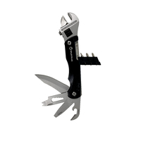 Multi Tool 12 In 1 Function With Wrench Black 1 Piece Includes Nylon Pouch 