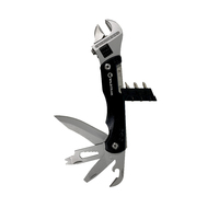 Multi Tool 12 In 1 Function With Wrench Black 1 Piece Includes Nylon Pouch