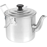 Billy Camp Tea Pot w/Strainer Aluminium 1.8L in Gift Box Metal Silver