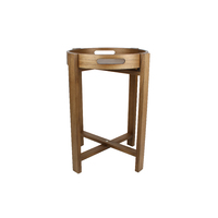 Maine & Crawford 52cm Minlaton Pauwolnia Wooden Side Table
