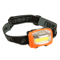 3W LED Head Lamp Torch With Strap 110 Lumens 80m Projection Orange