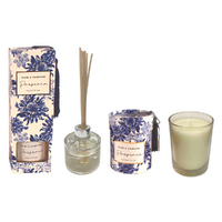 Reed Diffuser & Candle Gift Set Presence Scented from The Indigo Collection in Boxes