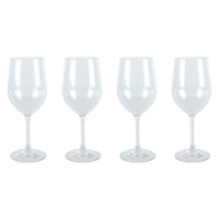 Tritan Wine Glass 355ml 4 Pack BPA Free Plastic Travel Cups