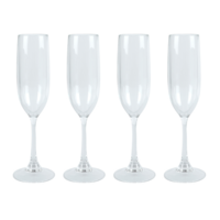 Tritan Champagne Flute Set 145ml 4 Piece BPA Free Plastic Travel Cup