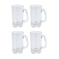 Tritan Beer Mug Set 500ml 4 Piece BPA Free Plastic Camp Travel Cup