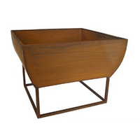 Fire Pit Bowl Outdoor Windermere 50x50x37cm Rust Coloured Iron