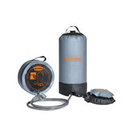15L Portable Camping Shower Bag With Foot Pump With Nozzle