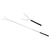 Telescopic Camping Marshmallow Fork Roaster 86cm Length 1 Piece Black Handle