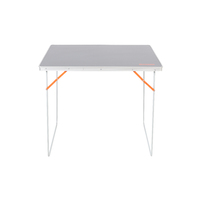 Camp Table 80x70x60cm Silver Foldable Compact Shape 30kg Rated