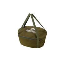 Canvas Camp Oven Carry Bag 470gsm Padded 46x33x19cm 9L Green