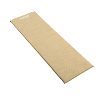 Camp Mat Self Inflating Mattress 198x63x5cm Beige 50mm Thick Foam Anti Slip