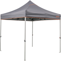 Gazebo Portable 2.4 x 2.4m Grey Canopy Includes Wheel Carry Bag