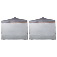 Gazebo Side Wall Solid Waterproof 3m Width In Carry Bag Silver