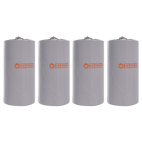 Gazebo Sand Bag Kit Weights Fill Required Silver 4 Pack