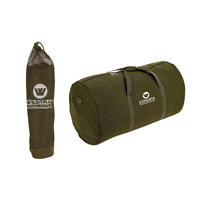 Canvas Swag Tent Carry Bag Single 90x46x46cm With Carry Handles Green