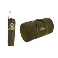 Canvas Swag Tent Carry Bag Double 150x50x50cm With Carry Handles Green