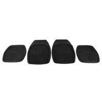 Off-road Deep Dish Mud Floor Car Mats 4 Pack Black Heavy Duty