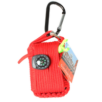12 in 1 Survival Kit on Carabiner Portable Travel Safety Set Camping & Outdoors
