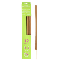 Citronella Scented 36cm Incense Sticks Sandalwood 12 Pack 2.5 Hour Burn Time