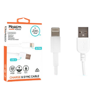Iphone Lightning Cable Charge or Sync 22cm Length 1 Piece White Ipad & Ipod