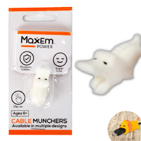 Cable Muncher Cable Protector White Crocodile 1 Piece Cute Design Easy Install