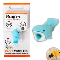 Cable Muncher Cable Protector Blue Shark 1 Piece Cute Design Easy Install
