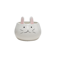 12cm Bunny Ceramic Planter Pot For Succulents, Herbs & Flowers