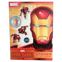 Marvel Superhero Iron Man Story / Sticker Activity Book, Kids Reading & Fun Comics-Sticker Activity Book