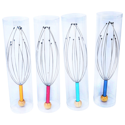 1pce 22cm Head Massager in Gift Box Multiple Stem Colour