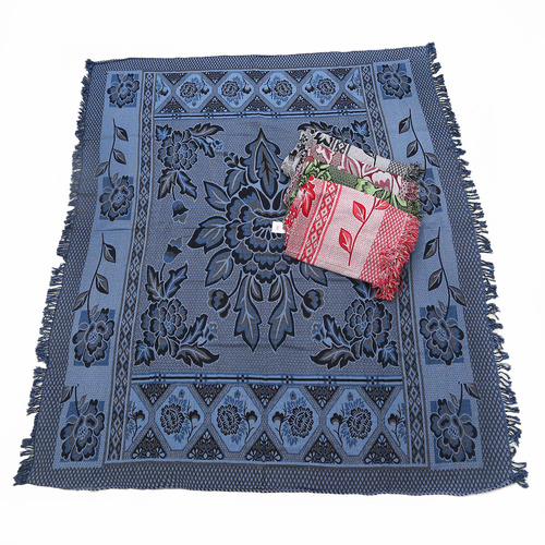 Blue Boho Throw Rug, Table Cloth, Picnic, Camping Blanket 180x200cm 