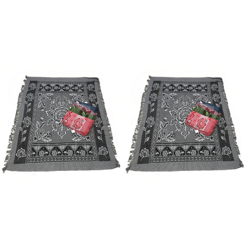 2x Black Boho Throw Rug, Table Cloth, Picnic, Camping Blanket 180x200cm 