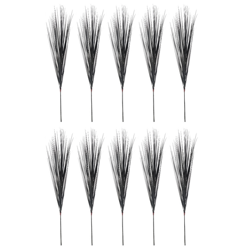 10pce Black Display Grass Set Stem 150cm Artificial Plant / Flower Filler