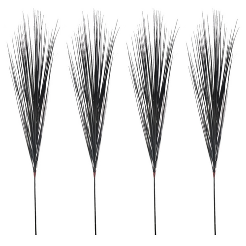 4pce Black Display Grass Stem 150cm Artificial Plant / Flower Filler