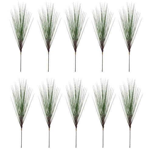 10pce Green Display Grass Set Stem 150cm Artificial Plant / Flower Filler