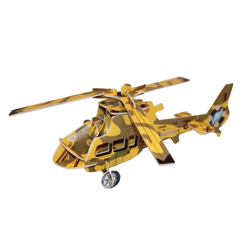 Kids 3D Yellow Helicopter Puzzle, Educational and Fun, Thinking Puzzles MQ009