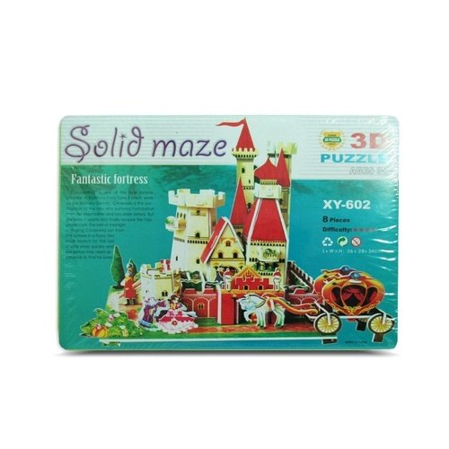 Kids 3D Jigsaw Puzzle Castle Fortress House Educational & Fun Family Game