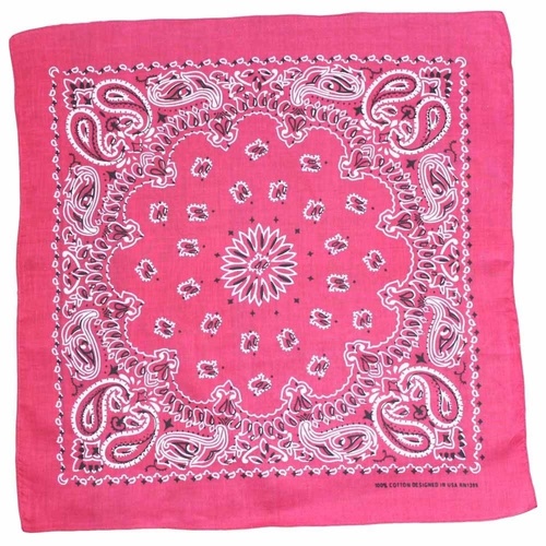 Bandana - Burgundy Traditional Nautical Paisley 100% Cotton 55x55cm