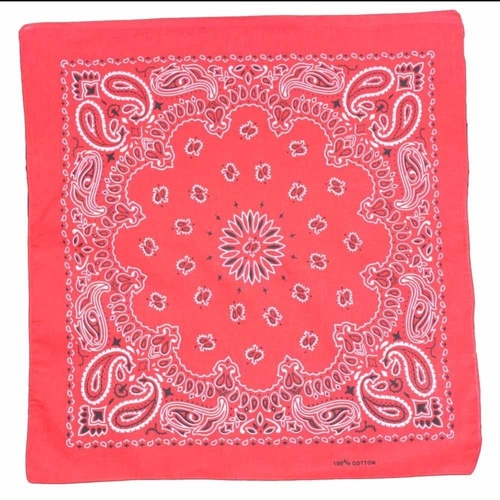 Bandana - Brilliant Red Traditional Nautical Paisley 100% Cotton 55x55cm copy