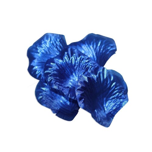 120 Metallic Blue Rose Petals 5x5cm, Weddings, Valentines Day, Party Theming